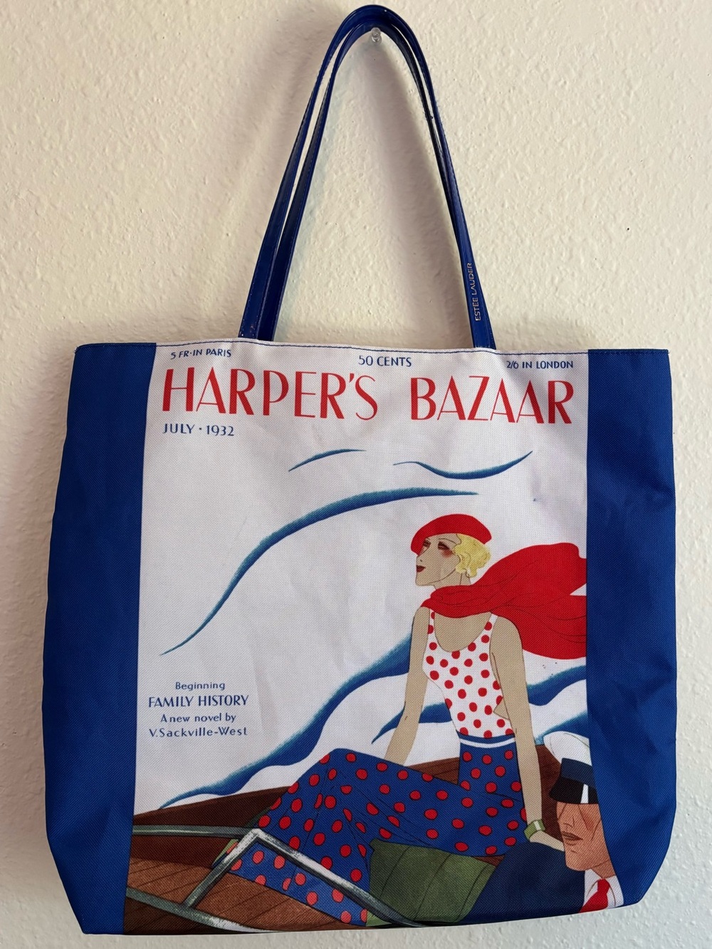 Estée Lauder Graphic Harper’s Bazar Tote Bag